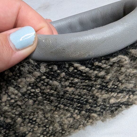 Diemme Fontesi Gray Wool Tweed Side Zip Casual Mid-Top Sneakers EU 40 US 9 - Picture 6 of 7